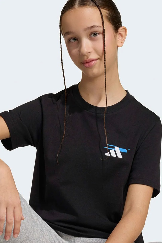 Παιδικό βαμβακερό μπλουζάκι adidas KA0533