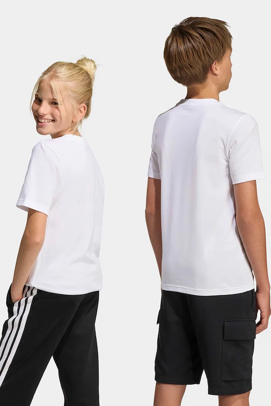 Chłopiec adidas t-shirt bawełniany dziecięcy KA2979 biały