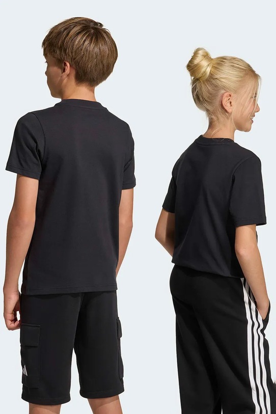 Chłopiec adidas t-shirt bawełniany dziecięcy KA0537 czarny