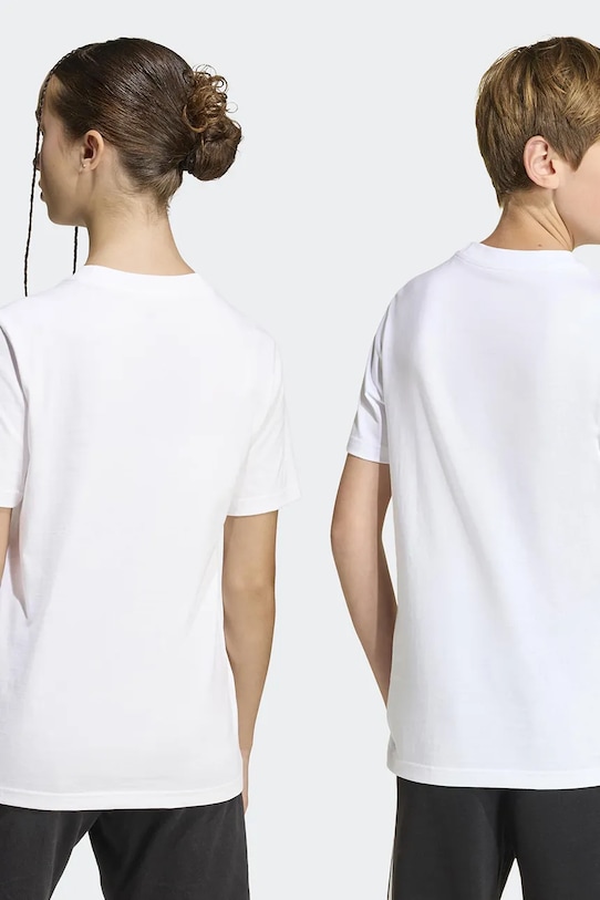 Αγορίστικα Παιδικό βαμβακερό μπλουζάκι adidas KA0531 λευκό