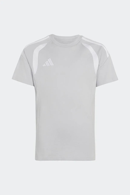 adidas Performance t-shirt bawełniany dziecięcy nadruk szary JY7227
