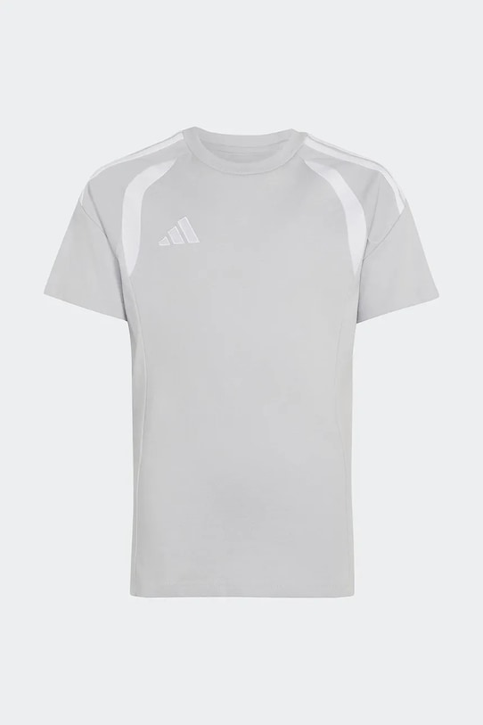 adidas Performance t-shirt bawełniany dziecięcy nadruk szary JY7227