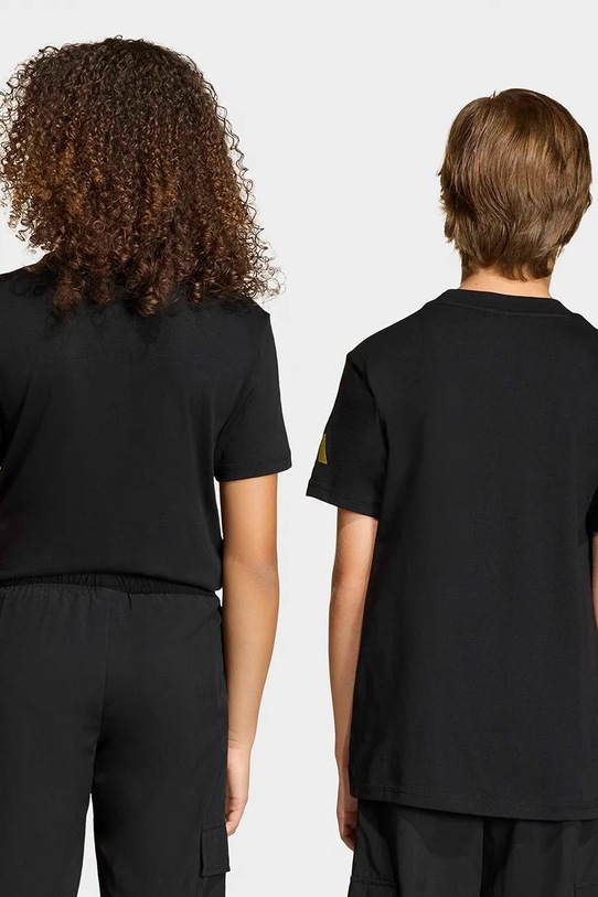 Băieți adidas Performance tricou de bumbac pentru copii FIFA KB3707 negru