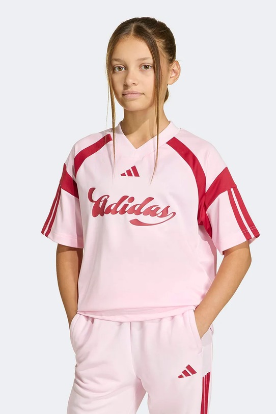adidas t-shirt dziecięcy różowy KH3804