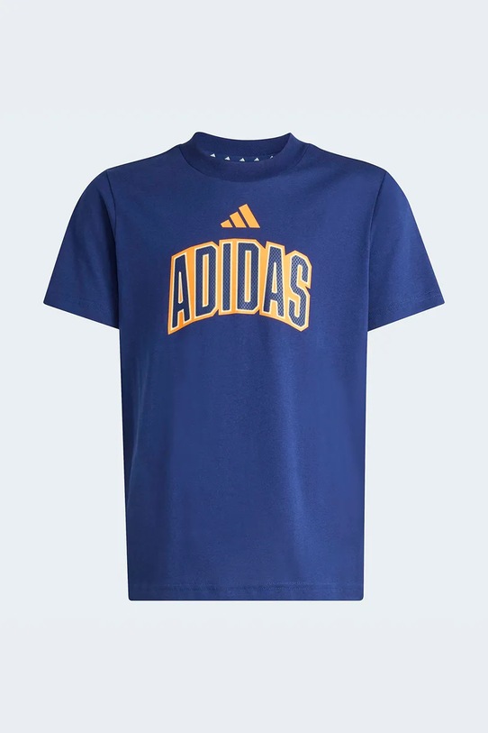 adidas t-shirt bawełniany dziecięcy KD3454 niebieski SS26
