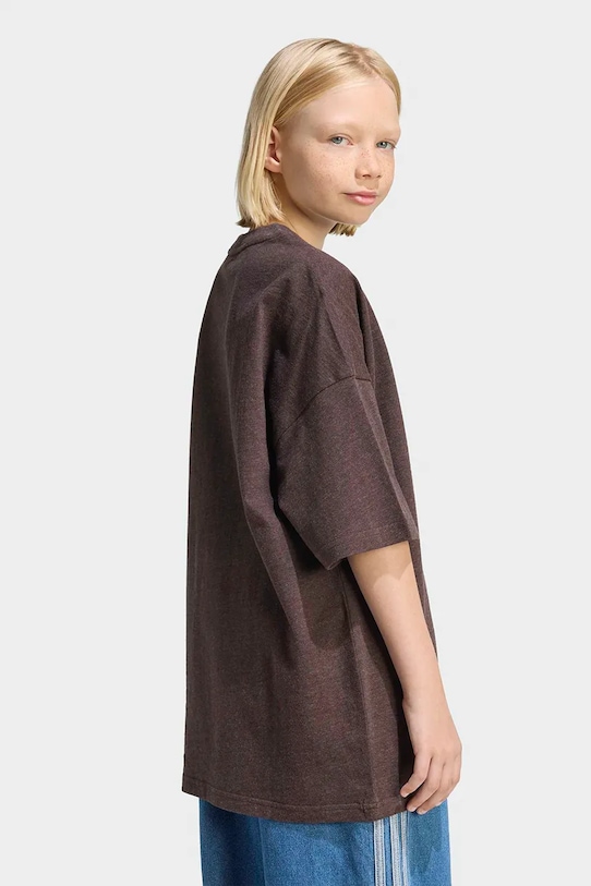 Băieți adidas Originals tricou de bumbac pentru copii KE3724 burgundia