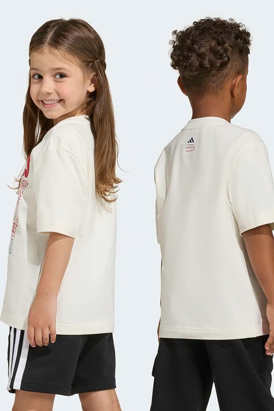 Chłopiec adidas t-shirt dziecięcy Marvel JZ3567 biały