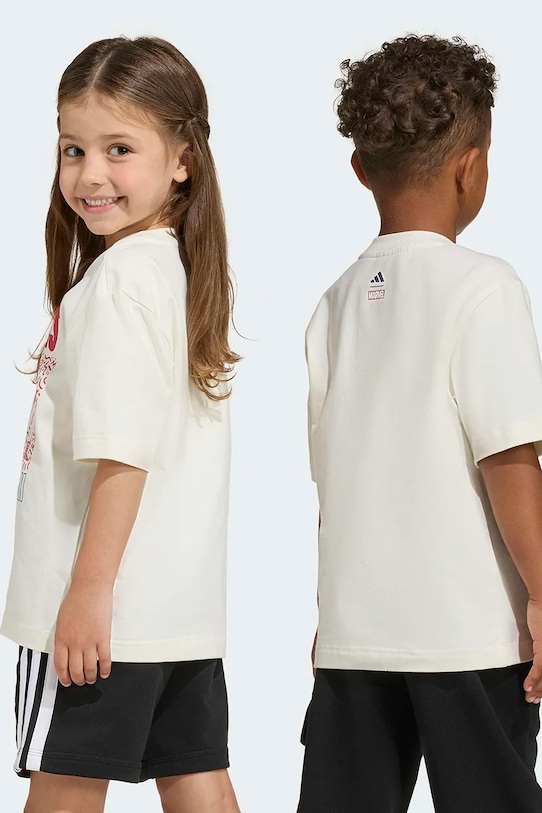 Chłopiec adidas t-shirt dziecięcy Marvel JZ3567 biały