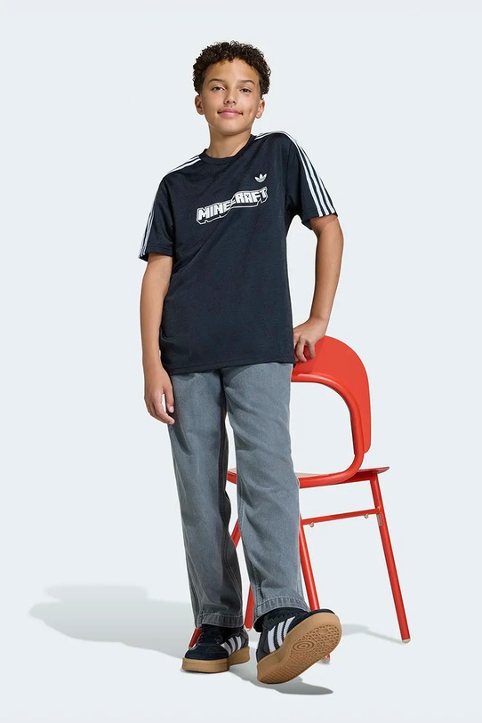 Παιδικό μπλουζάκι adidas Originals MINECRAFT KD5406 μαύρο