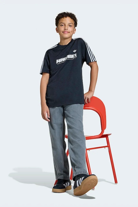Παιδικό μπλουζάκι adidas Originals MINECRAFT KD5406 μαύρο