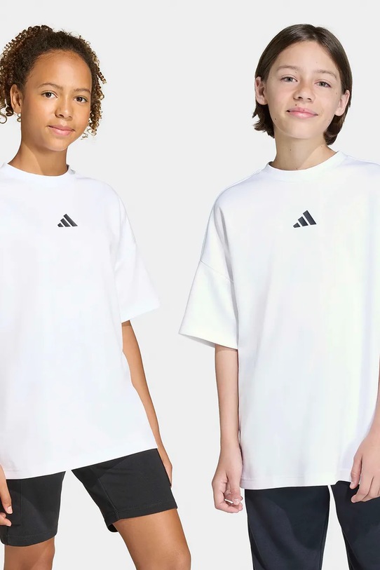 adidas t-shirt dziecięcy pozostałe biały KB6855