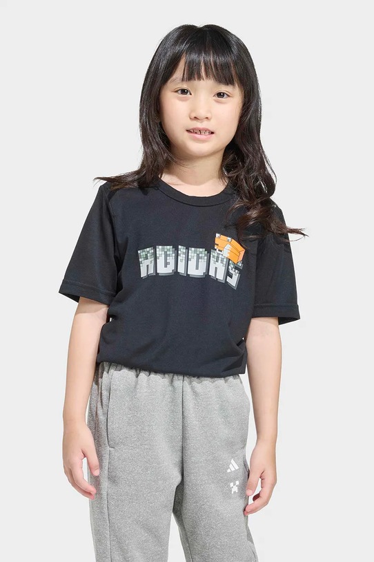 adidas tricou copii print negru KD6592