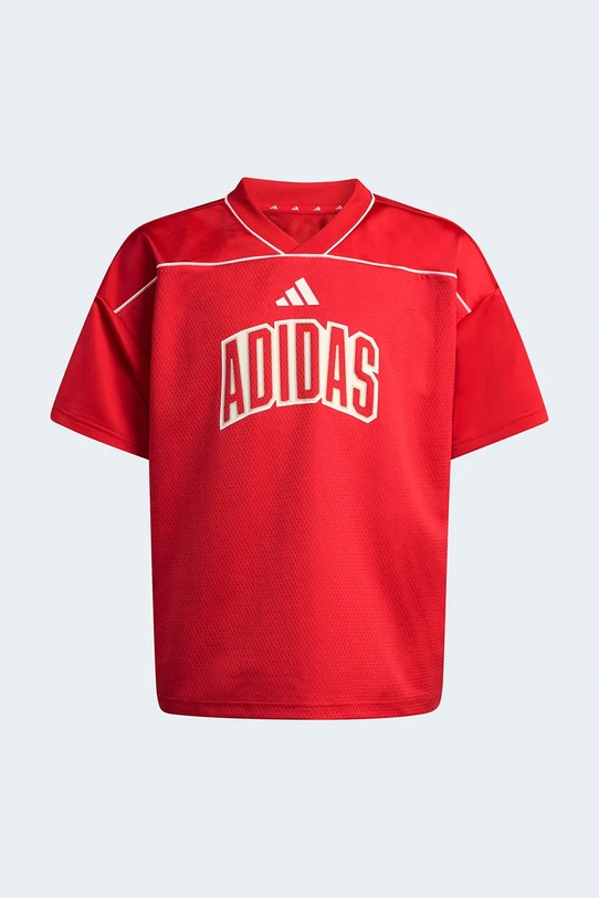 Παιδικό μπλουζάκι adidas KD3426 κόκκινο SS26