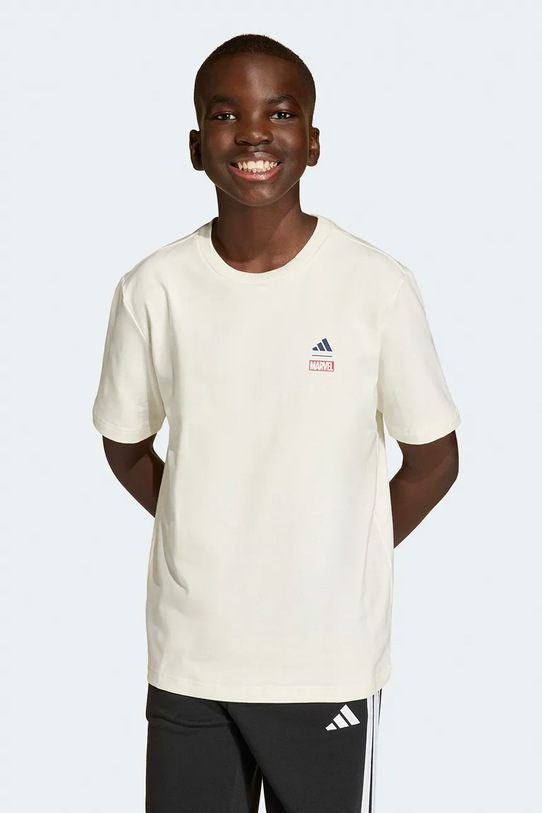 Chłopiec adidas t-shirt Marvel JZ3555 biały