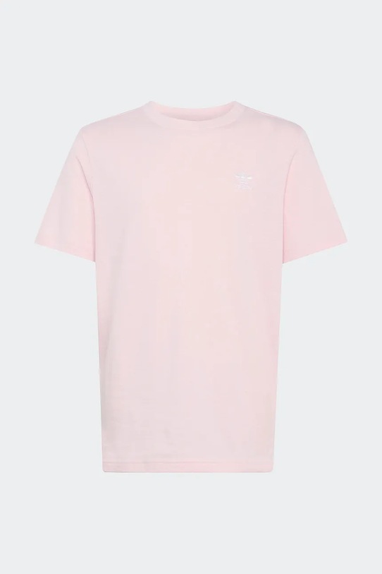 Παιδικό βαμβακερό μπλουζάκι adidas Originals KE3746 ροζ SS26
