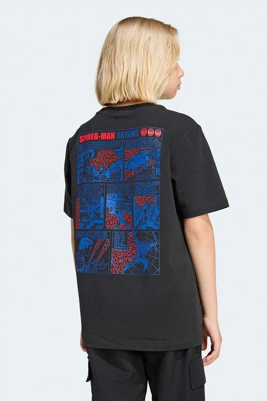 adidas t-shirt dziecięcy Marvel JZ7675 czarny