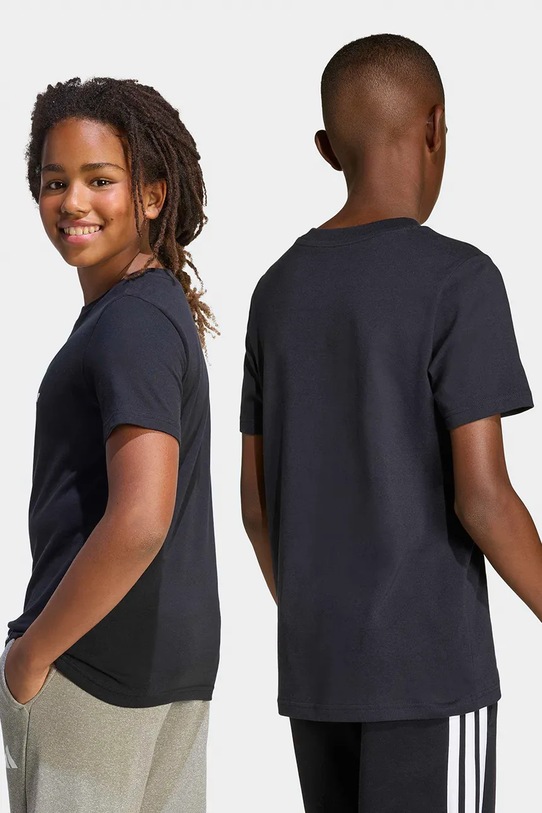 Chłopiec adidas t-shirt bawełniany dziecięcy KA0513 czarny