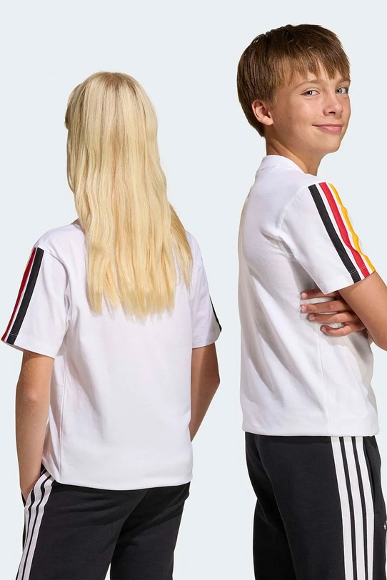 Băieți adidas Performance tricou de bumbac pentru copii DFB KIDS JZ9469 alb