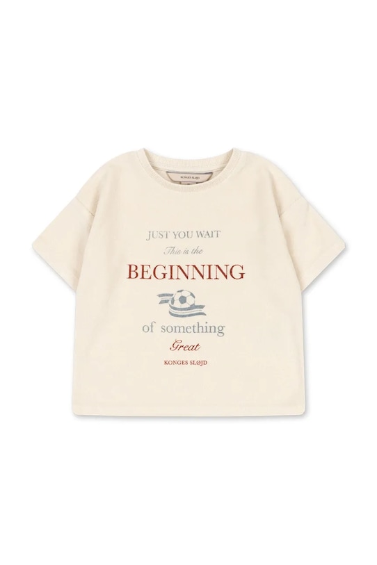 Detské tričko Konges Sløjd ITTY TEE GOTS KS104855.PPY2 béžová SS26