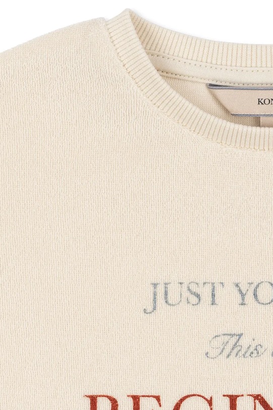 Konges Sløjd t-shirt dziecięcy ITTY TEE GOTS beżowy KS104855.PPY2