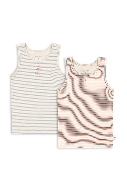 Otroški top Konges Sløjd BASIC 2 PACK TANK TOPS GOTS Z elastanom pisana KS104668.PPY2