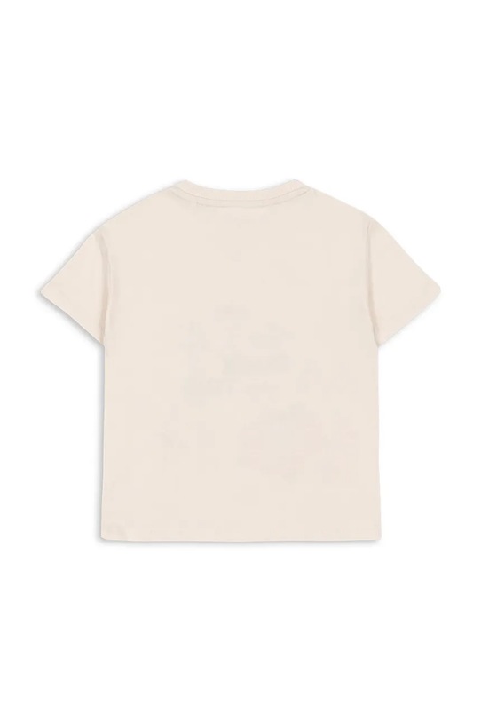 Konges Sløjd t-shirt bawełniany dziecięcy FAMO TEE GOTS KS104807.PPY2 beżowy SS26
