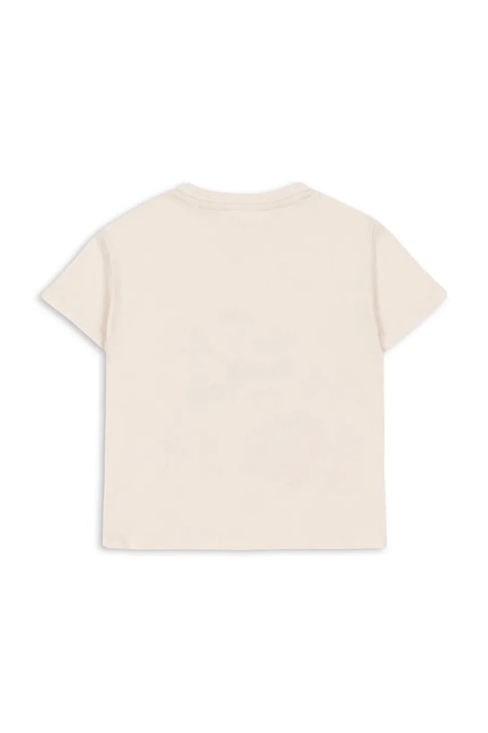 Konges Sløjd t-shirt bawełniany dziecięcy FAMO TEE GOTS KS104807.PPY2 beżowy SS26