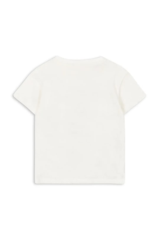 Chłopiec Konges Sløjd t-shirt dziecięcy ERA TEE OCS KS104784.PPY2 biały