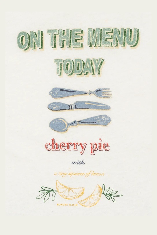 Konges Sløjd t-shirt dziecięcy ERA TEE OCS biały KS104784.PPY2