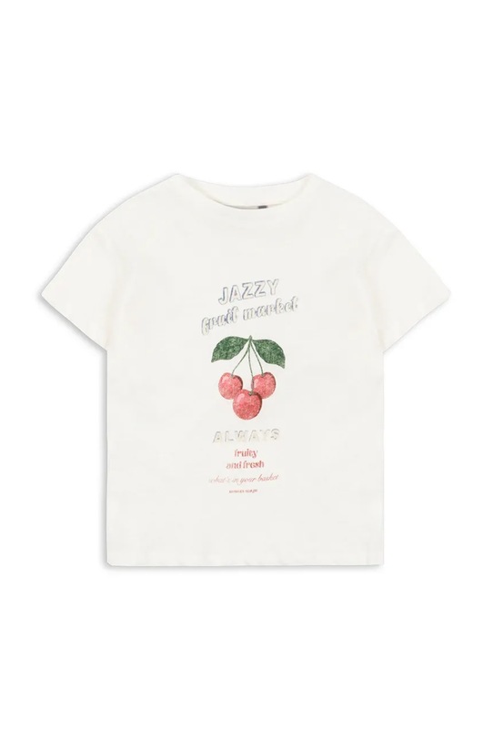 Konges Sløjd t-shirt dziecięcy ERA TEE OCS KS104784.PPY2 biały SS26