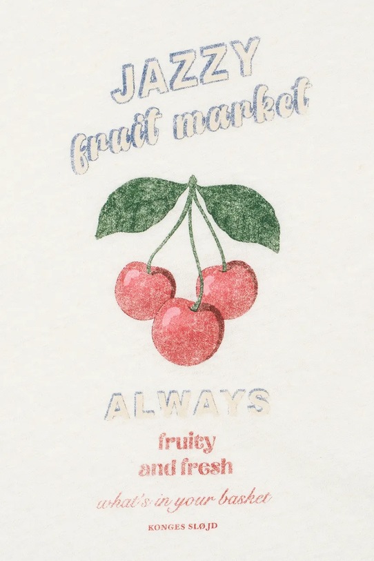 Konges Sløjd t-shirt dziecięcy ERA TEE OCS biały KS104784.PPY2