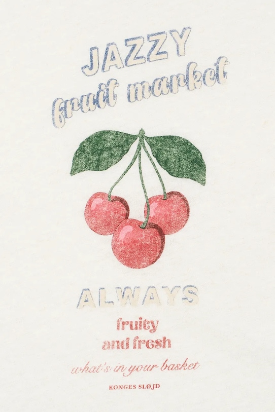 Konges Sløjd t-shirt dziecięcy ERA TEE OCS biały KS104784.PPY2