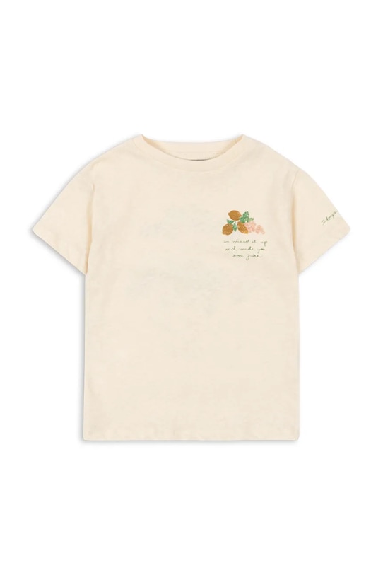 Konges Sløjd t-shirt dziecięcy ERA TEE OCS KS104784.PPY2 beżowy SS26