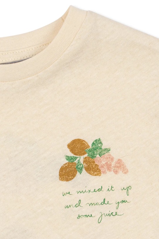 Konges Sløjd t-shirt dziecięcy ERA TEE OCS KS104784.PPY2 beżowy