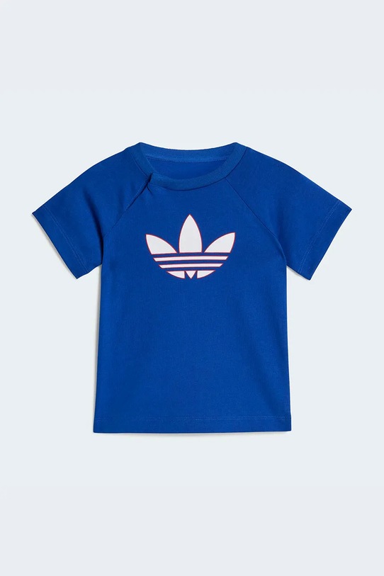 adidas Originals t-shirt niemowlęcy z bawełny granatowy KD1059