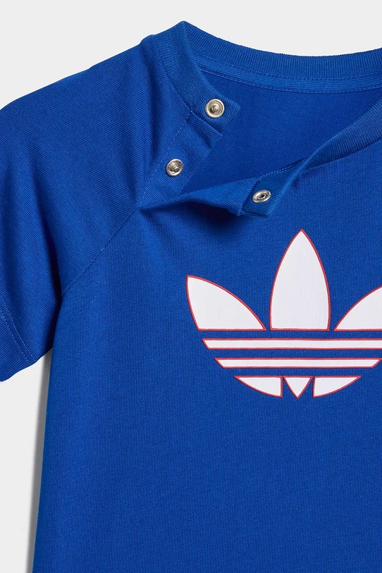 Chłopiec adidas Originals t-shirt niemowlęcy z bawełny KD1059 granatowy