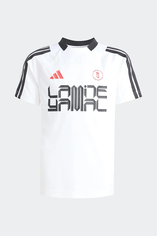 adidas Performance тениска за деца Lamine Yamal KD6433 бял SS26