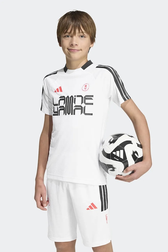 adidas Performance тениска за деца Lamine Yamal бял KD6433