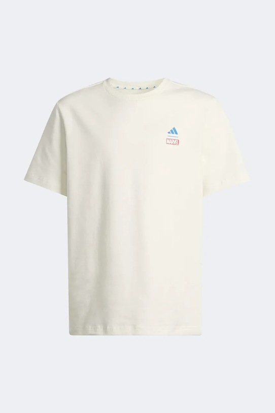 Παιδικό μπλουζάκι adidas Marvel JZ3557 μπεζ SS26
