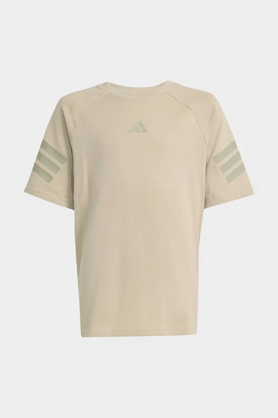 adidas T-shirt per bambini in cotone KC8651 verde SS26