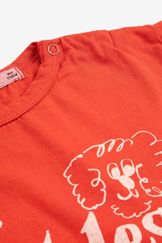 Fiú Bobo Choses baba pamut póló Pickles The Dog 126AB015 piros