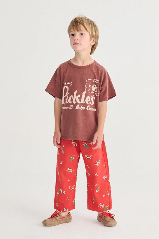 Bobo Choses t-shirt bawełniany dziecięcy Pickles The Dog 126AC005