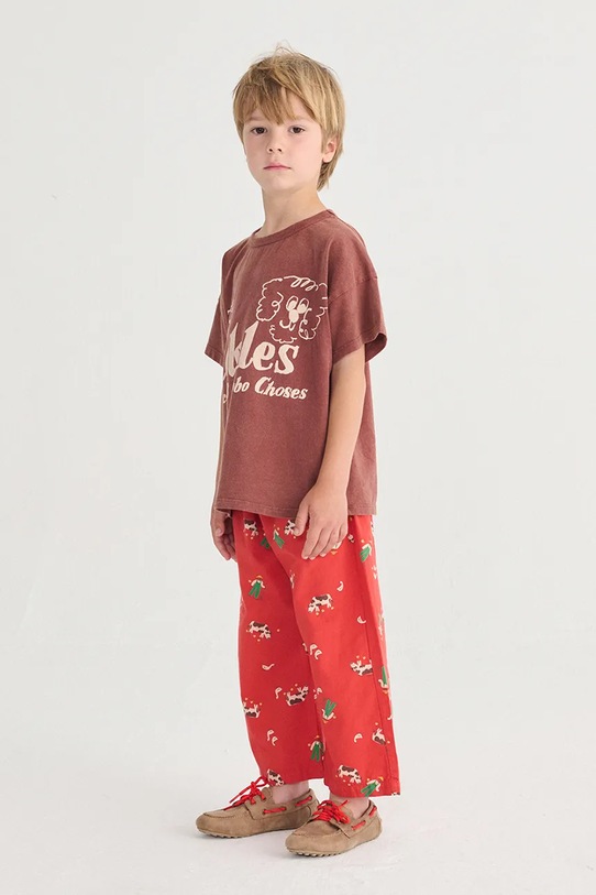 Bobo Choses t-shirt bawełniany dziecięcy Pickles The Dog 126AC005