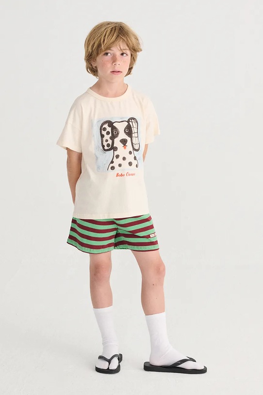 Bobo Choses t-shirt bawełniany dziecięcy Van Dog biały 126AC009