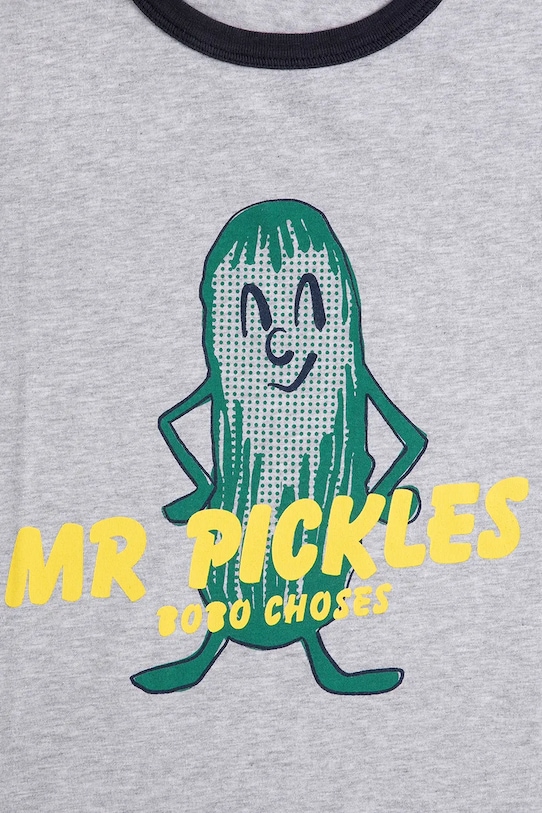 Fiú Bobo Choses gyerek pamut póló Mr Pickles 126AC018 szürke