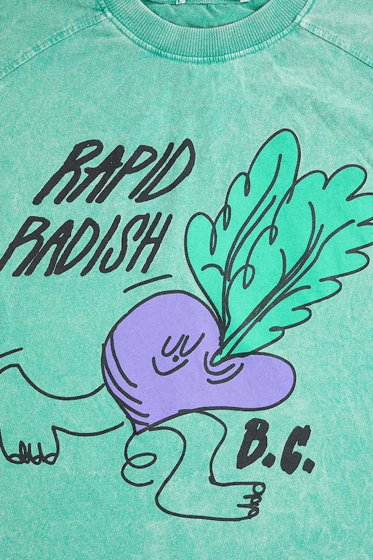 Fiú Bobo Choses gyerek pamut póló Rapid Radish 126AC026 zöld