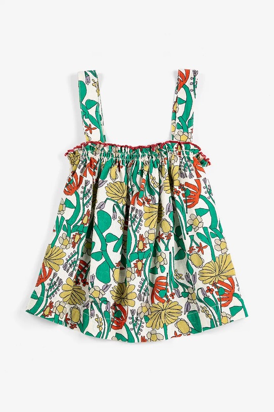 Bobo Choses top bawełniany dziecięcy Color Herbalist 126AC030 zielony SS26