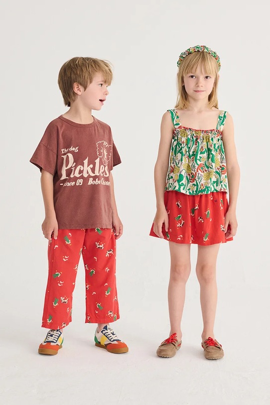 Bobo Choses top bawełniany dziecięcy Color Herbalist 126AC030 zielony