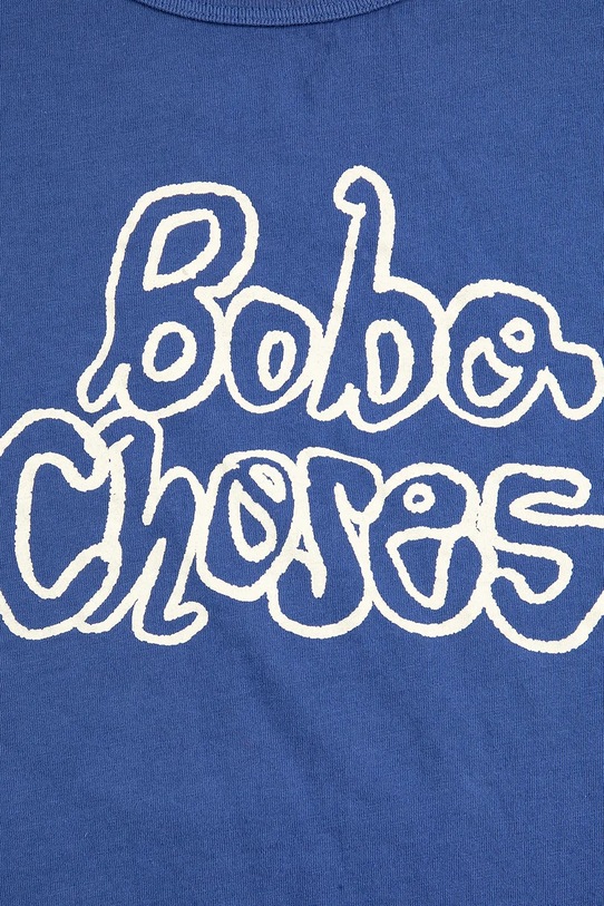 Chłopiec Bobo Choses t-shirt bawełniany dziecięcy Bobo Choses By Hand 126AC138 niebieski