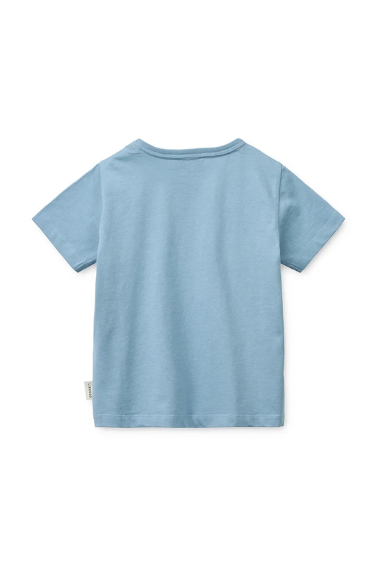 Παιδικό βαμβακερό μπλουζάκι Liewood Apia Placement Shortsleeve T-shirt LW20678.PPY2 μπλε SS26